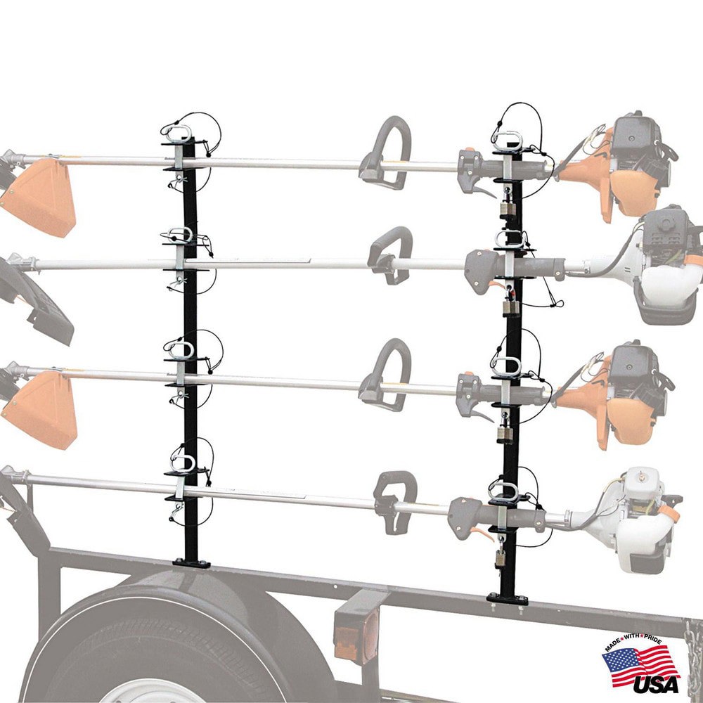 Trailer & Truck Cargo Accessories; Type: Trimmer Rack ; For Use With: Trucks; Trailers ; Material: Carbon Steel ; Color: Black ; Length: 42.82 in ; Width (Inch): 3-1/2