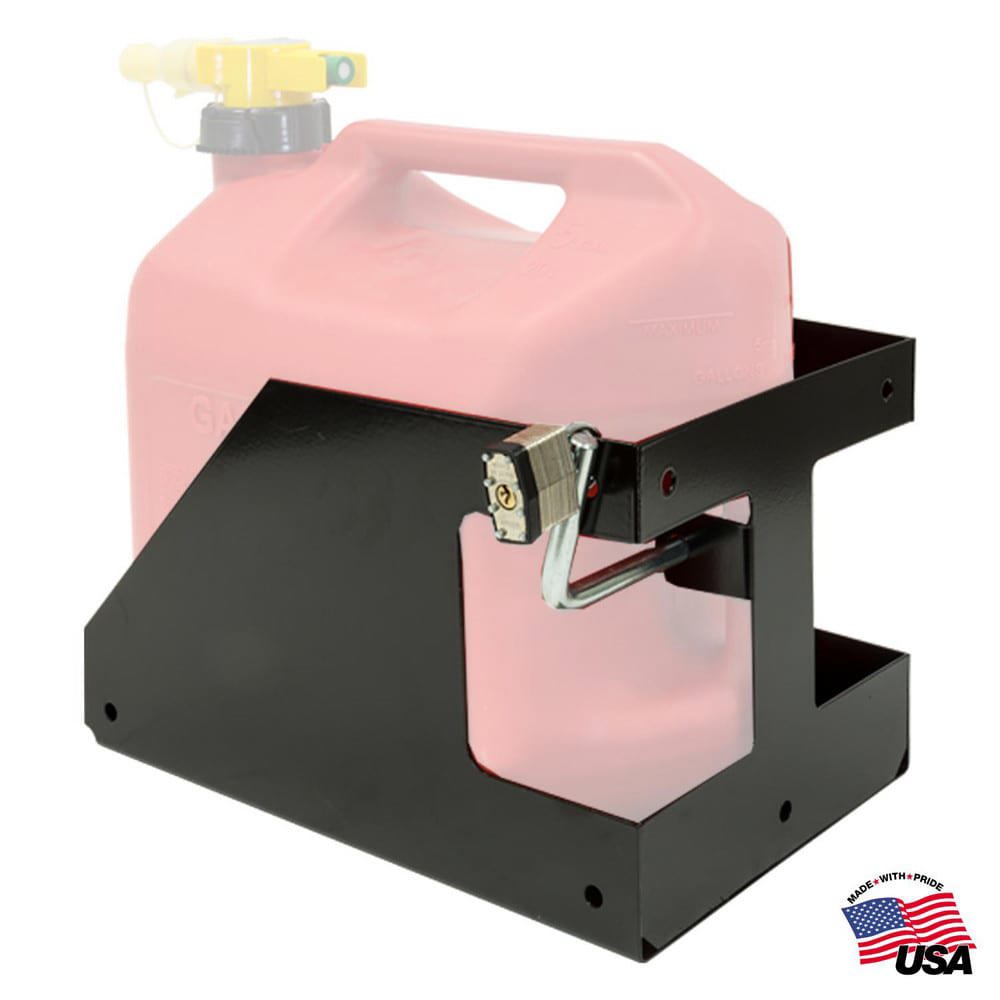 Trailer & Truck Cargo Accessories; Type: Gas Container Rack ; For Use With: Trucks; Trailers ; Material: Carbon Steel ; Color: Black ; Length: 15.28 in ; Width (Inch): 10-5/8
