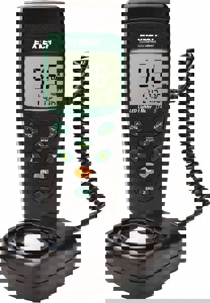 AAA Batteries, 40 to 40,000 FC, LCD Display, Color Corrected Photodiode Light Meter