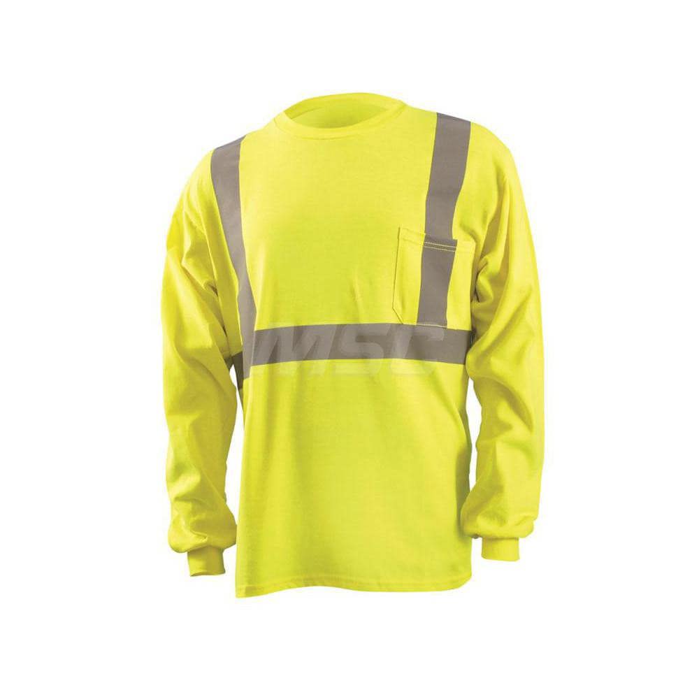 Work Shirt: Fire-Resistant, 3X-Large, Modacrylic Fleece, Yellow, 1 Pocket