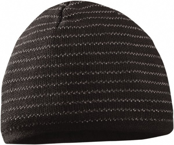 Fleece Cap: Cotton, Slip-On Closure, Black, Size Universal, Solid