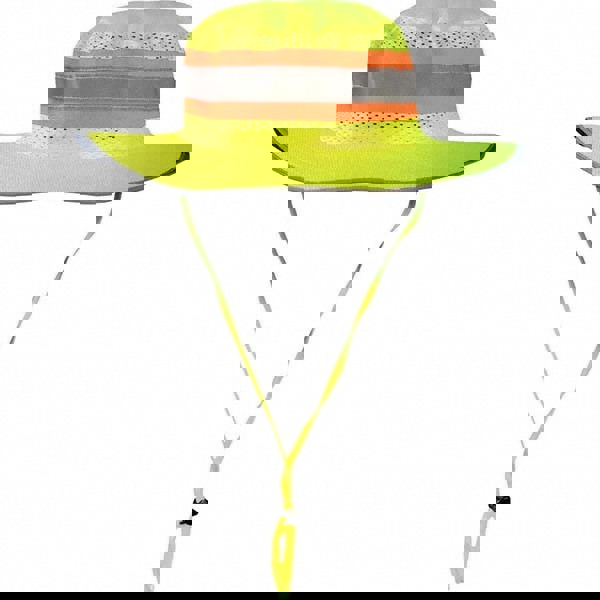 Hat: Size L, Yellow, Adjustable Drawstring & Reflective Tape