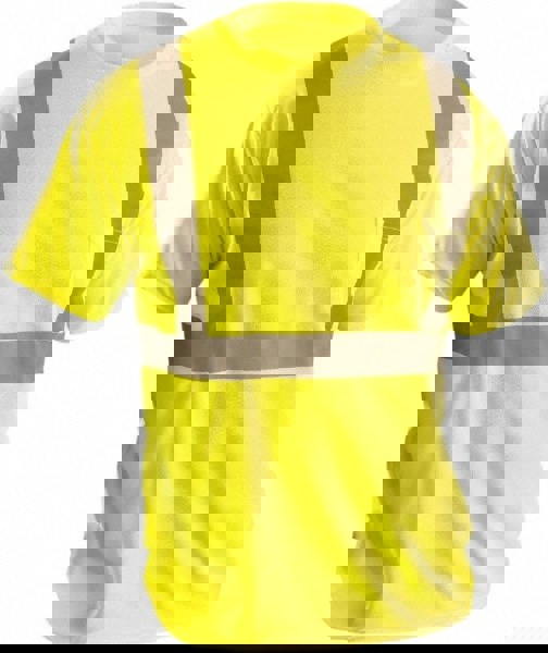 Work Shirt: High-Visibility, Large, Polyester, High-Visibility Yellow, 1 Pocket