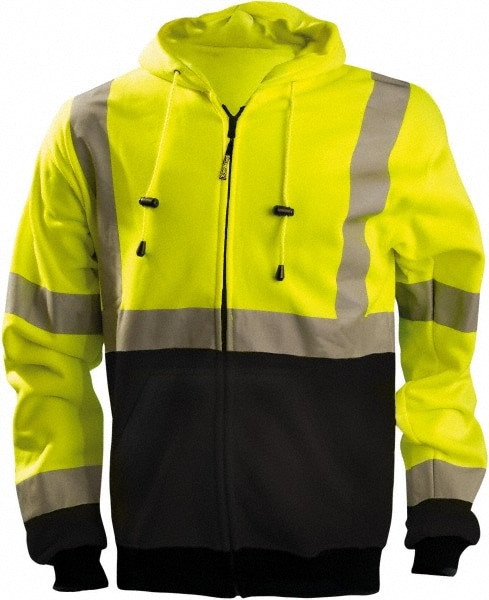 Cold Weather Sweatshirt: Size 5X-Large, Polyester, Zipper Closure