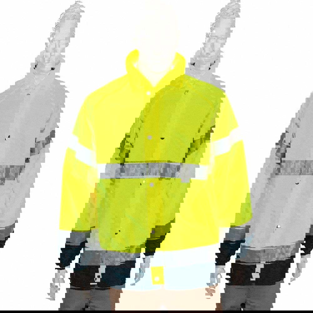 Cold Weather & High Visibility Jacket: Size 3X-Large, Polyester