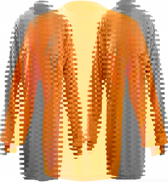 Work Shirt: High-Visibility, Medium, Polyester, Yellow, 1 Pocket