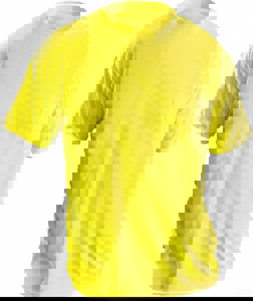 Work Shirt: High-Visibility, Small, Polyester, High-Visibility Yellow