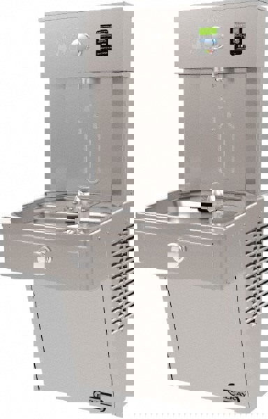 Floor Standing Water Cooler & Fountain: 8 GPH Cooling Capacity