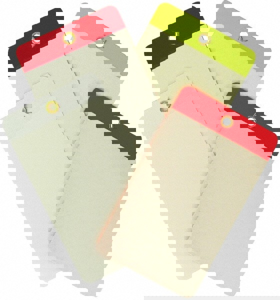 Blank Tag: 3-1/4'' High, Yellow, Vinyl