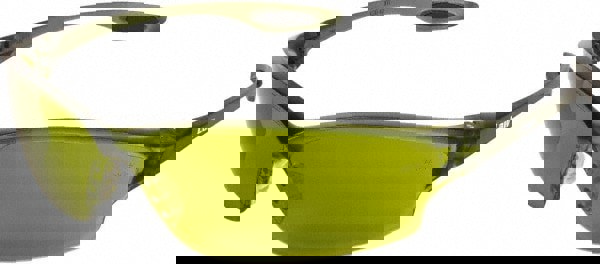 Safety Glasses: Scratch-Resistant, Polycarbonate, Green Lenses, Full-Framed