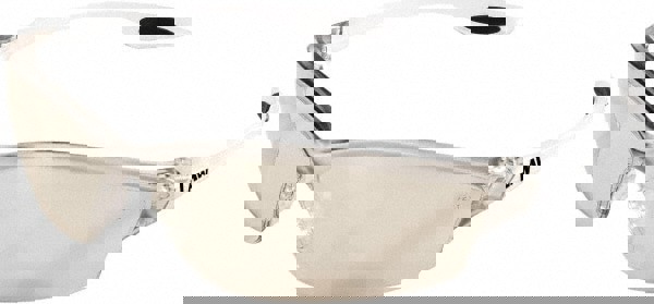 Safety Glasses: Scratch-Resistant, Polycarbonate, Clear Mirror Lenses, Full-Framed