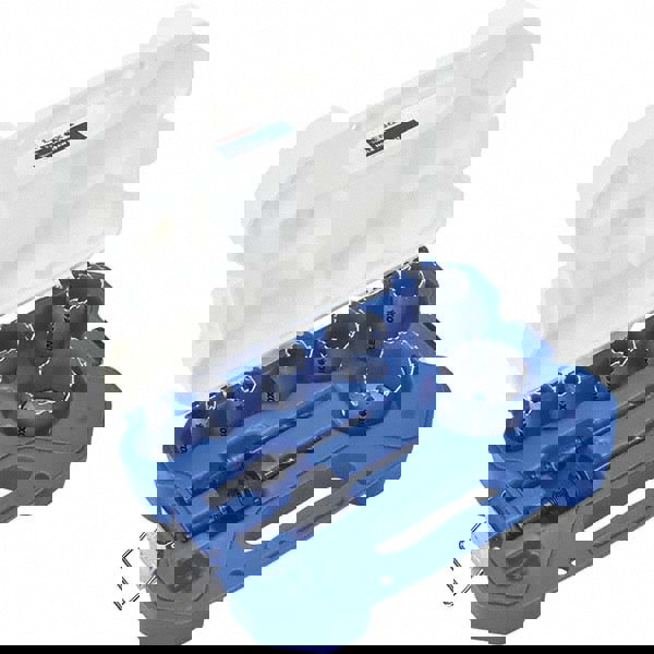 Plumber's's Hole Saw Kit: 8 Pc, 3/4 to 2-1/4