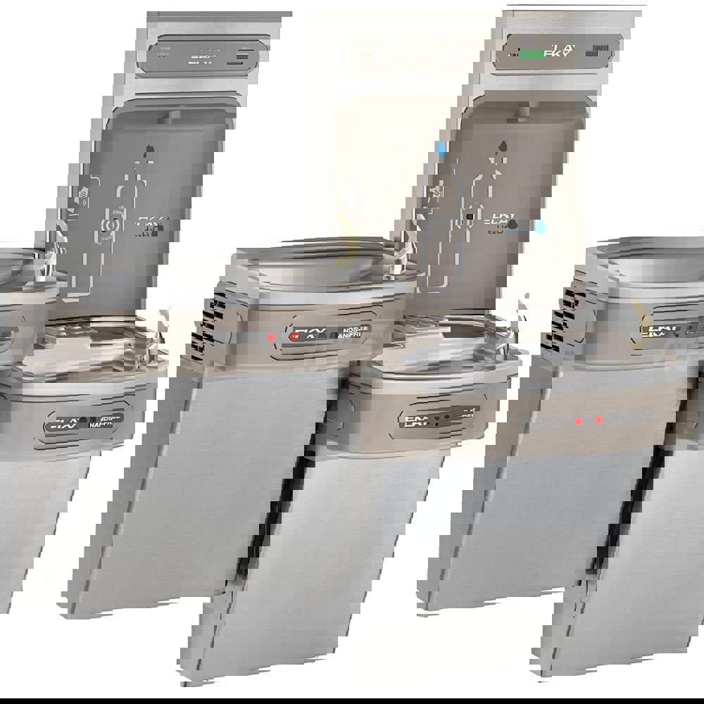 Floor Standing Water Cooler & Fountain: 8 GPH Cooling Capacity