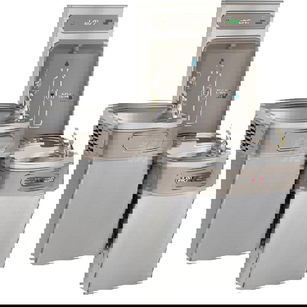 Floor Standing Water Cooler & Fountain: 8 GPH Cooling Capacity