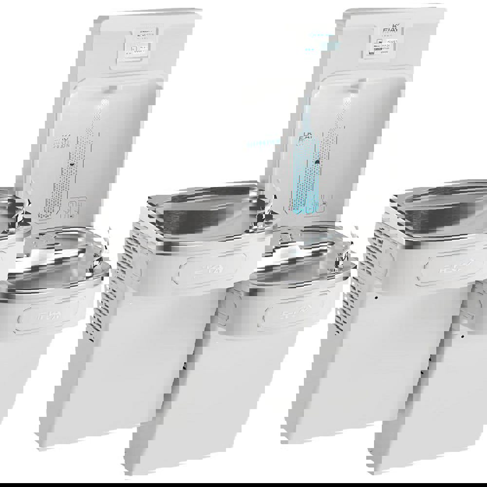 Water Coolers & Fountains; Style: Bi-Level ADA; Bottle Filling; Connected Dashboard ; Hot Tank: No ; Cooling Capacity: 8.0gph ; Material: Stainless Steel ; Color/Finish: White ; Ada Compliant: Yes