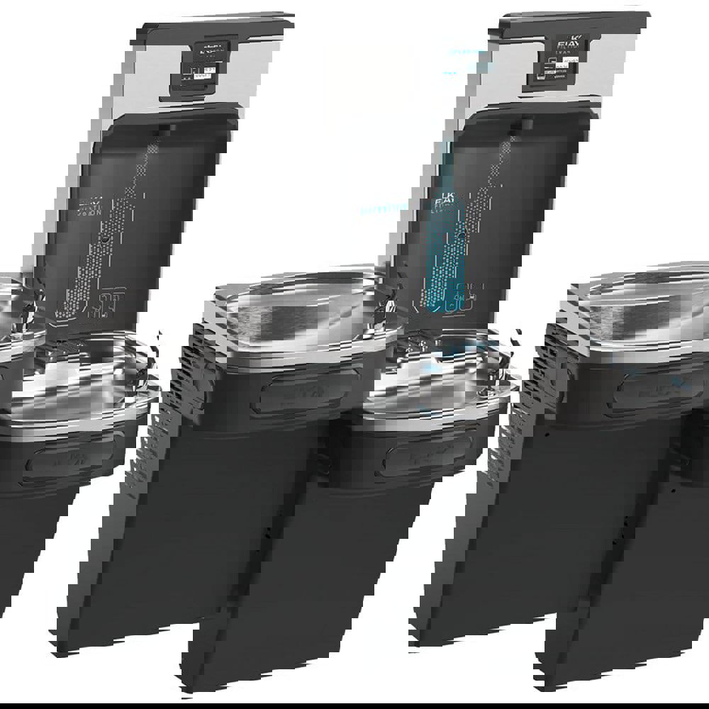 Water Coolers & Fountains; Style: Bi-Level ADA; Bottle Filling; PFAS Reduction Filter ; Hot Tank: No ; Cooling Capacity: 8.0gph ; Material: Stainless Steel ; Color/Finish: Midnight ; Ada Compliant: Yes