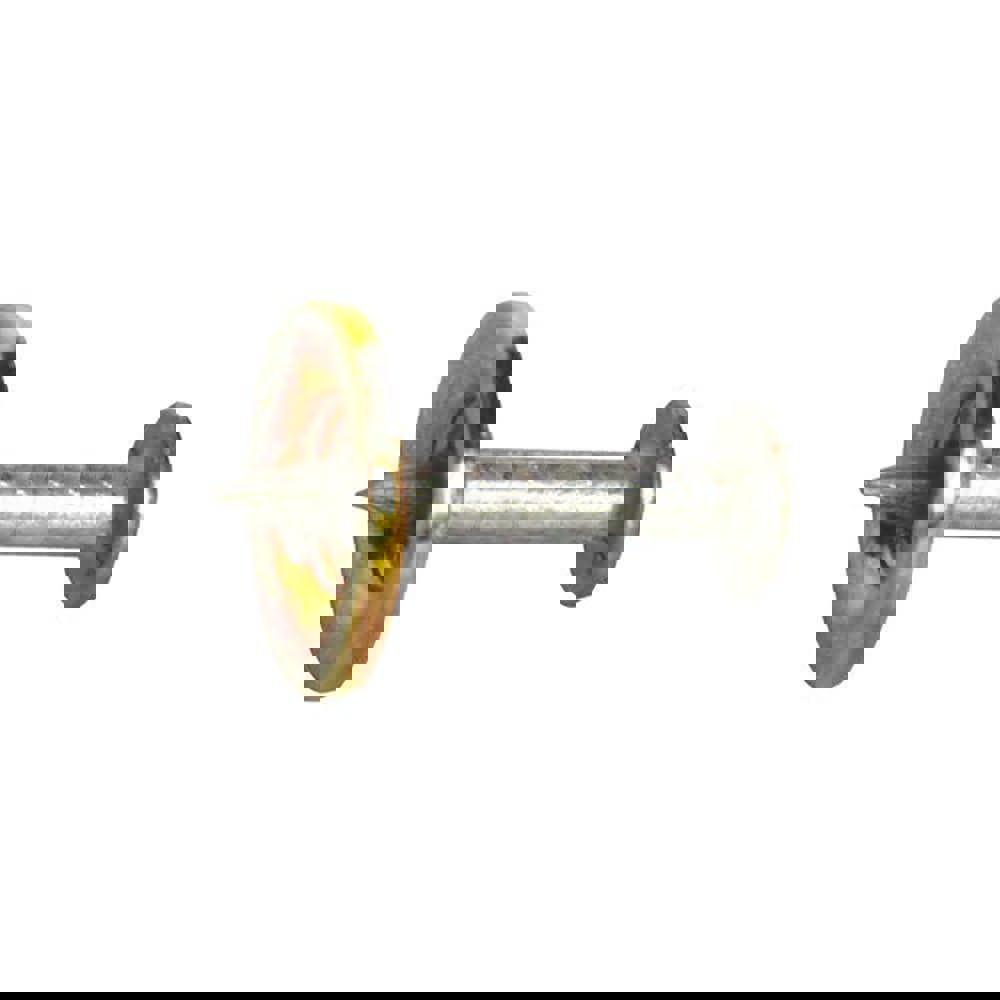 Powder Actuated Pins & Threaded Studs; Type: Drive Pin w/Washer ; Shank Length (Inch): 3/4 ; Shank Diameter (Decimal Inch): 0.1250 ; Head Diameter (Decimal Inch): 0.3000 ; Material: Steel ; Finish/Coating: Standard Finish; Zinc-Plated