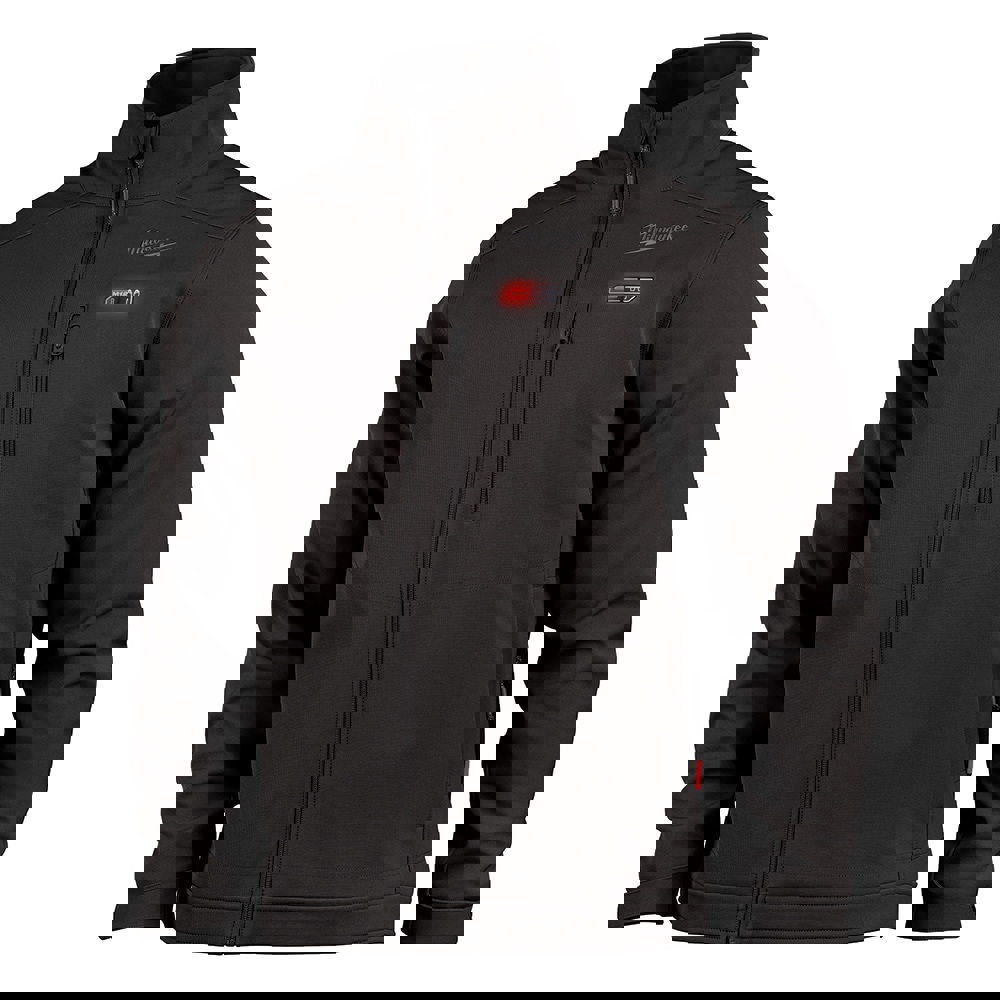 Heated Jacket: Size Medium, Black, Polyester