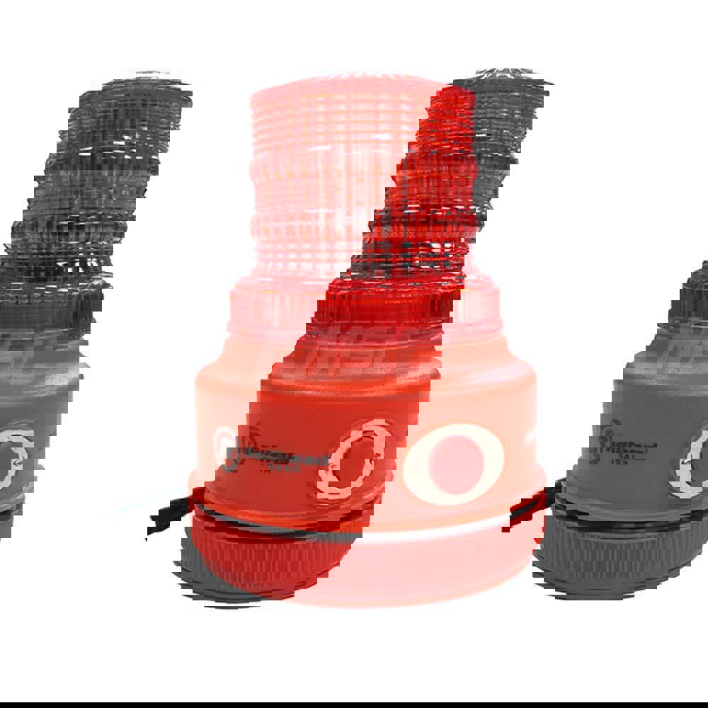 Flashing & Revolving Light: Red, Magnetic Mount