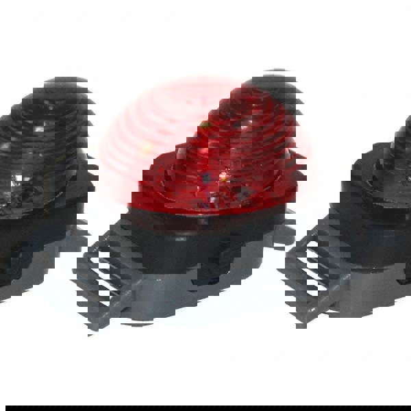 Flashing & Steady Light: Red, Magnetic Mount, 6V