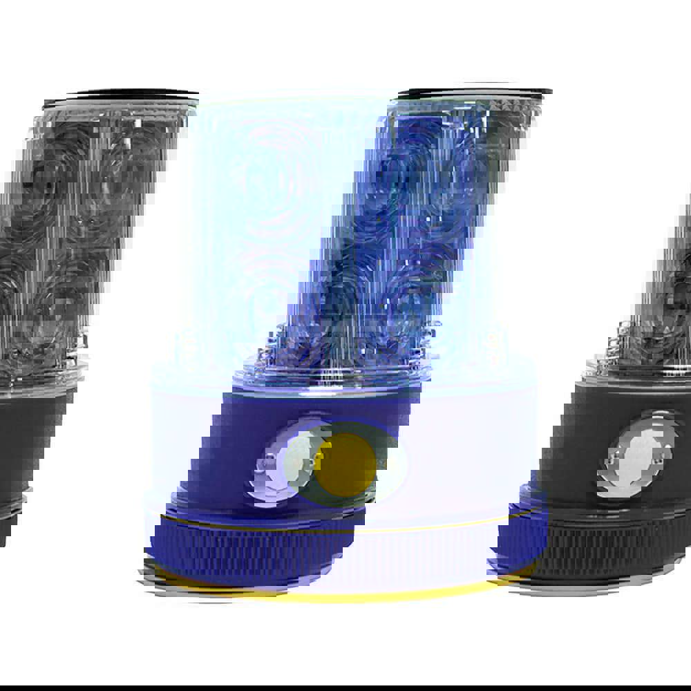 Multi-Status Indicator, Revolving, Flashing & Steady Light: Blue, Magnetic Mount