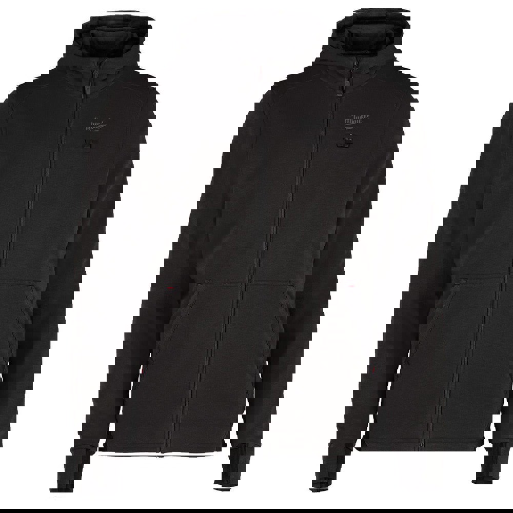 Heated Hooded: Size Large, Cotton & Polyester, Attached Hood