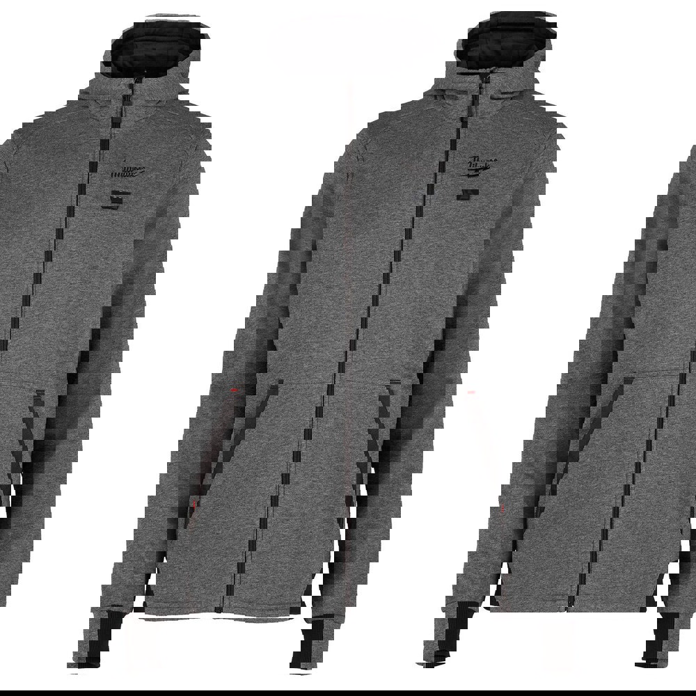 Heated Hooded: Size X-Large, Cotton & Polyester, Attached Hood