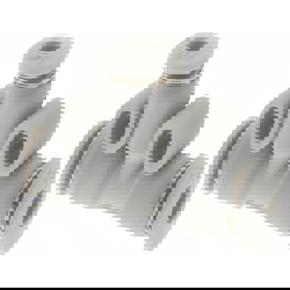 Push-To-Connect Tube to Tube Tube Fitting: Union Tee, 1/8