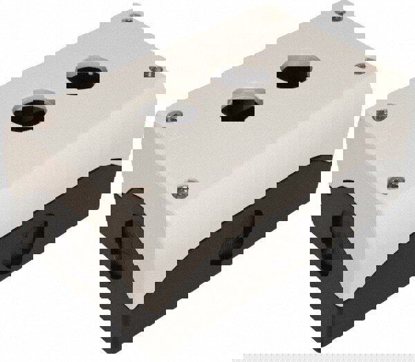 Pushbutton Switch Enclosures; Number of Holes: 2 ; Hole Diameter (mm): 22 ; Material: Plastic ; Overall Depth (Decimal Inch): 2.2000