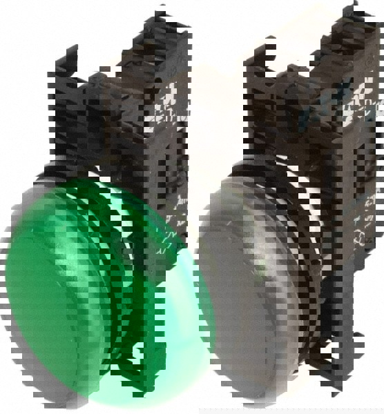 12-30 VAC, 30 VDC Green Lens LED Indicat