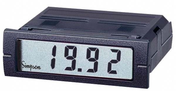 3-1/2 Digits, Digital LCD, DC Milliamp, Panel Meter