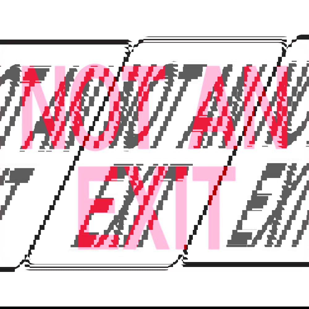 Security & Admittance Sign: Rectangle, 