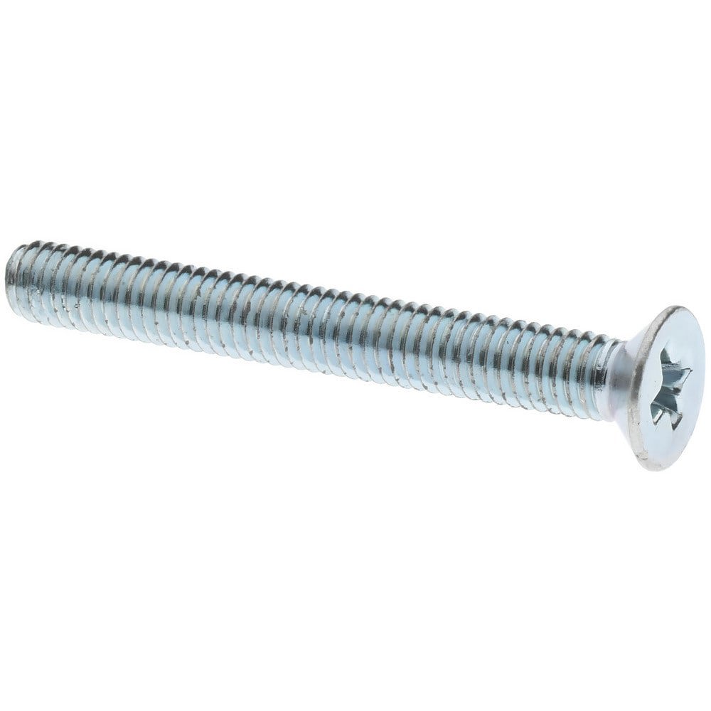 Machine Screw: M3x0.5 x 25.00 mm OAL, Flat Head, Phillips
