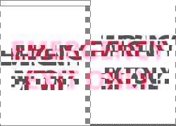 Emergency Exit Only, Aluminum Exit Sign