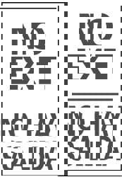 No Exit, Pressure Sensitive Vinyl Exit S