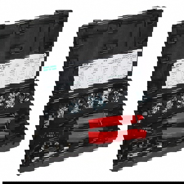 Riveter Kits; Kit Type: Manual Rivet Nut Tool ; Minimum Rivet Size: #8 in ; Material: Steel