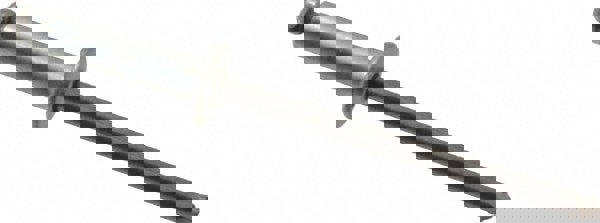 Open End Blind Rivet: Button Head, Steel Body, Steel Mandrel