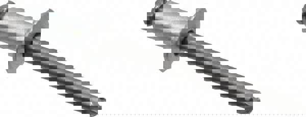 Open End Blind Rivet: Button Head, Steel Body, Steel Mandrel