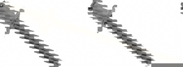 Open End Blind Rivet: Button Head, Aluminum Body, Steel Mandrel