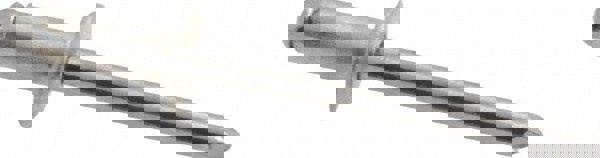 Open End Blind Rivet: Button Head, Aluminum Body, Steel Mandrel