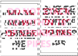 Do Not Stack to Within 18 of Sprinkler P