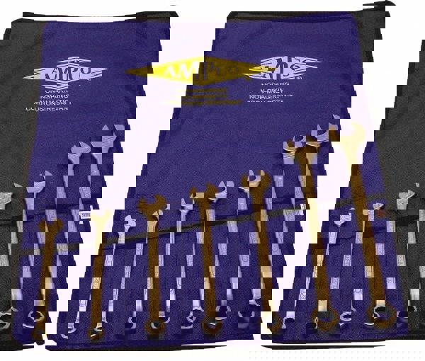 Combination Wrench Set: 7 Pc, 8 to 22 mm Wrench, Metric