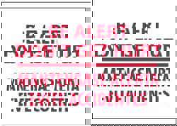 Security & Admittance Sign: Rectangle, 