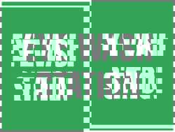 First Aid Sign: Rectangle, 