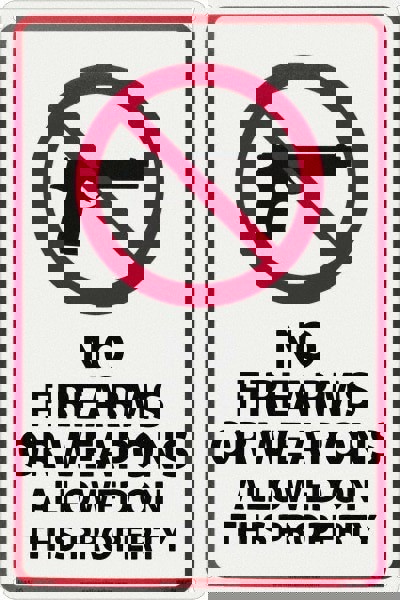 Security & Admittance Sign: Rectangle, 