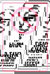 Security & Admittance Sign: Rectangle, 