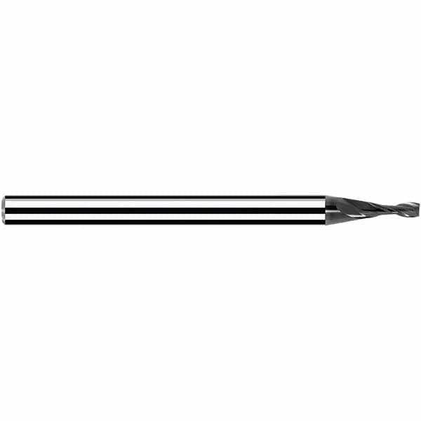 Square End Mill: 0.80 mm Dia, 2.00 mm LOC, 2 Flute, Solid Carbide