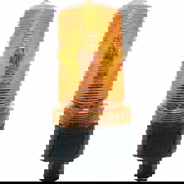 Double, Quad, Revolving & Single Light: Amber, Pipe Mount, 120VAC