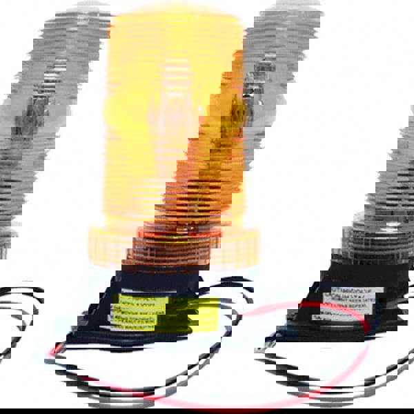 Double, Quad, Revolving & Single Light: Amber, Flange Mount, 120VAC