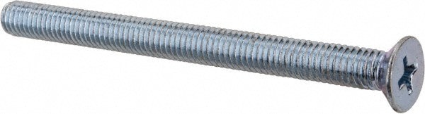 Machine Screw: M5x0.8 x 60.00 mm OAL, Flat Head, Phillips